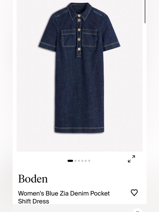 Boden Dresses & Skirts - Boden Navy Denim Pocket Shift Dress
